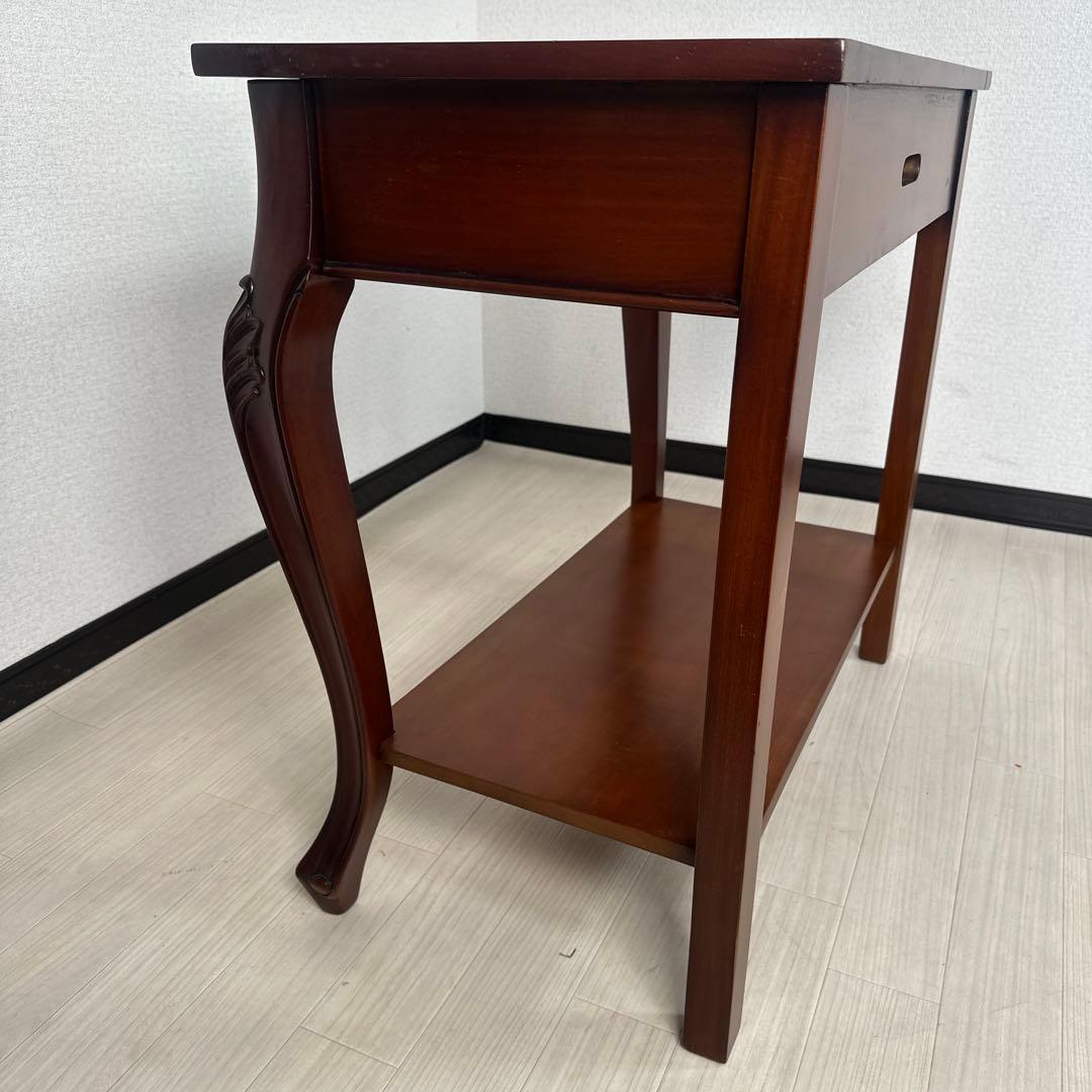 関家具 コモ コンピューターデスク アンティーク調 猫脚 伸長式 i4※