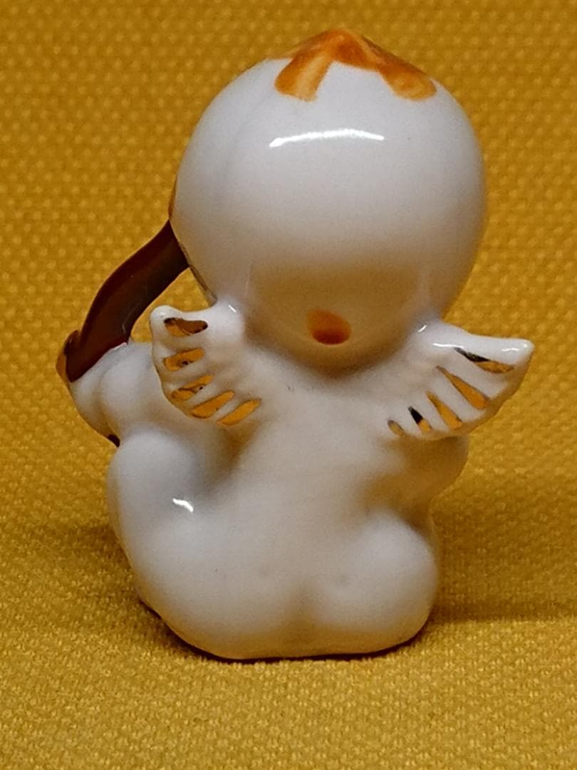【美品】天使　キューピー　陶器　置物　インテリア　工芸品　美術品　A2847