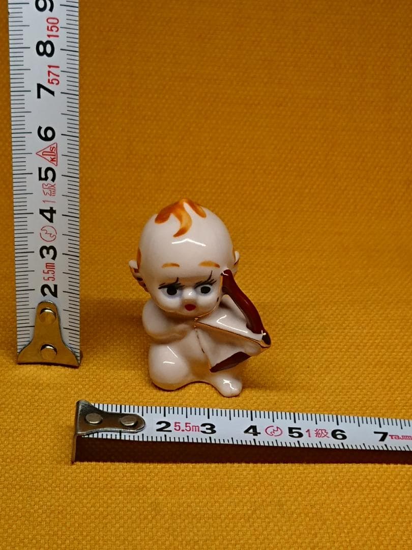 【美品】天使　キューピー　陶器　置物　インテリア　工芸品　美術品　A2847