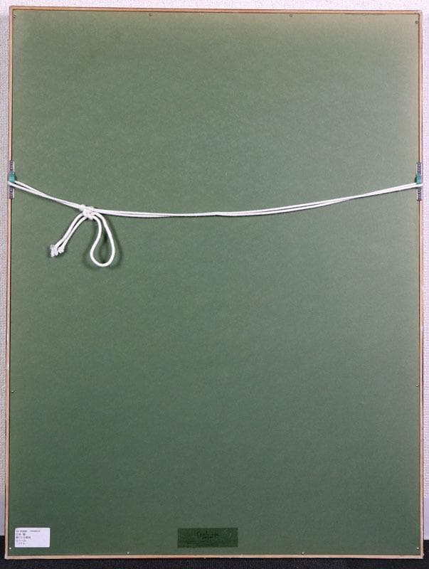 広田稔　白日会常任委員　タイトル「横たわる裸婦」　パステル画　額装