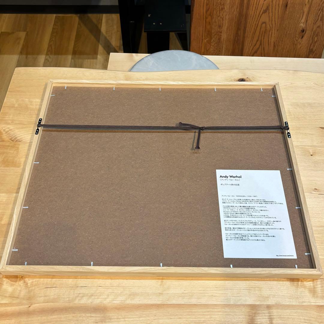 額付　アートフレーム　お洒落　可愛い　絵画　アンディウォーホル　北欧　ハート　鳥