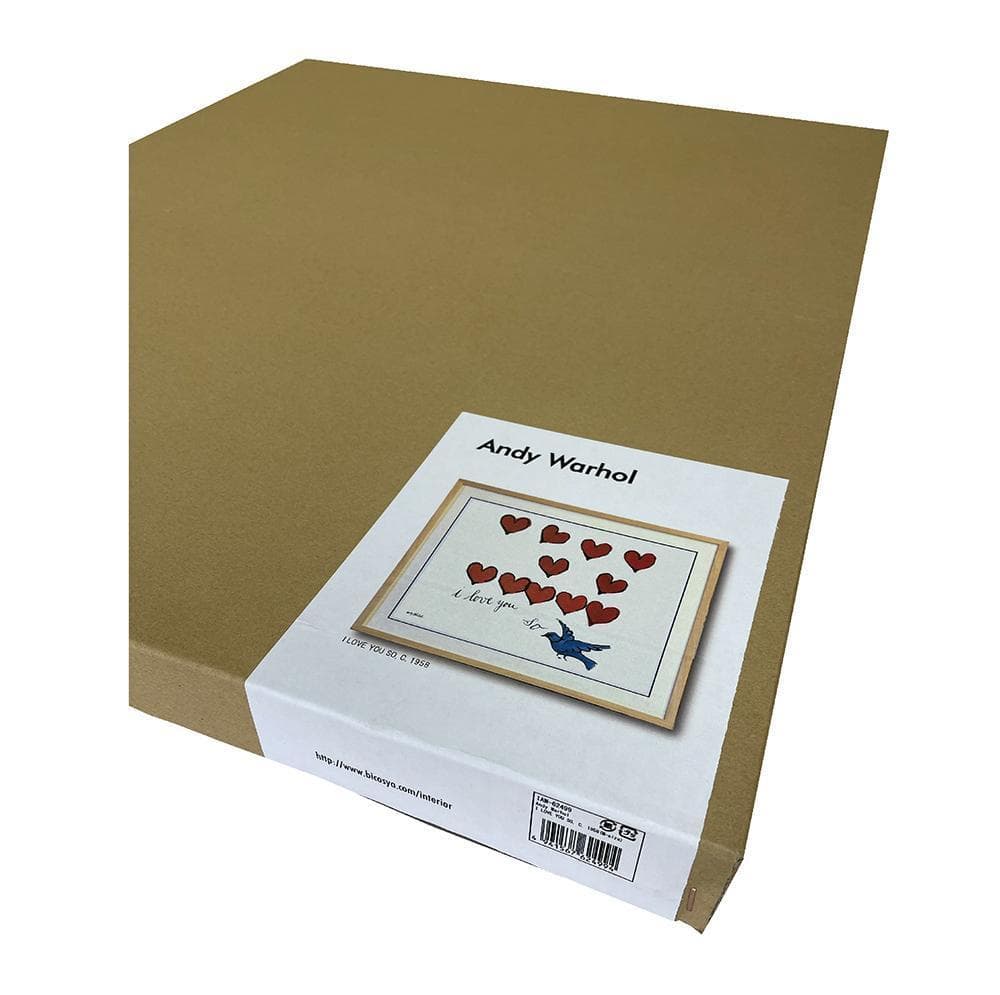 額付　アートフレーム　お洒落　可愛い　絵画　アンディウォーホル　北欧　ハート　鳥