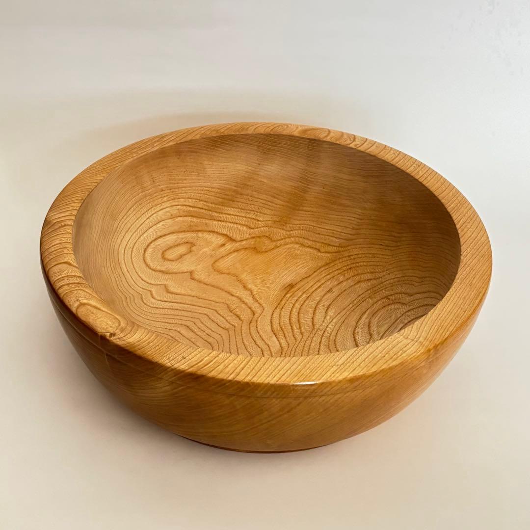 こね鉢 ボウル 木製無垢挽物 蕎麦打ち パン作りに 直径34cm - メルカリ