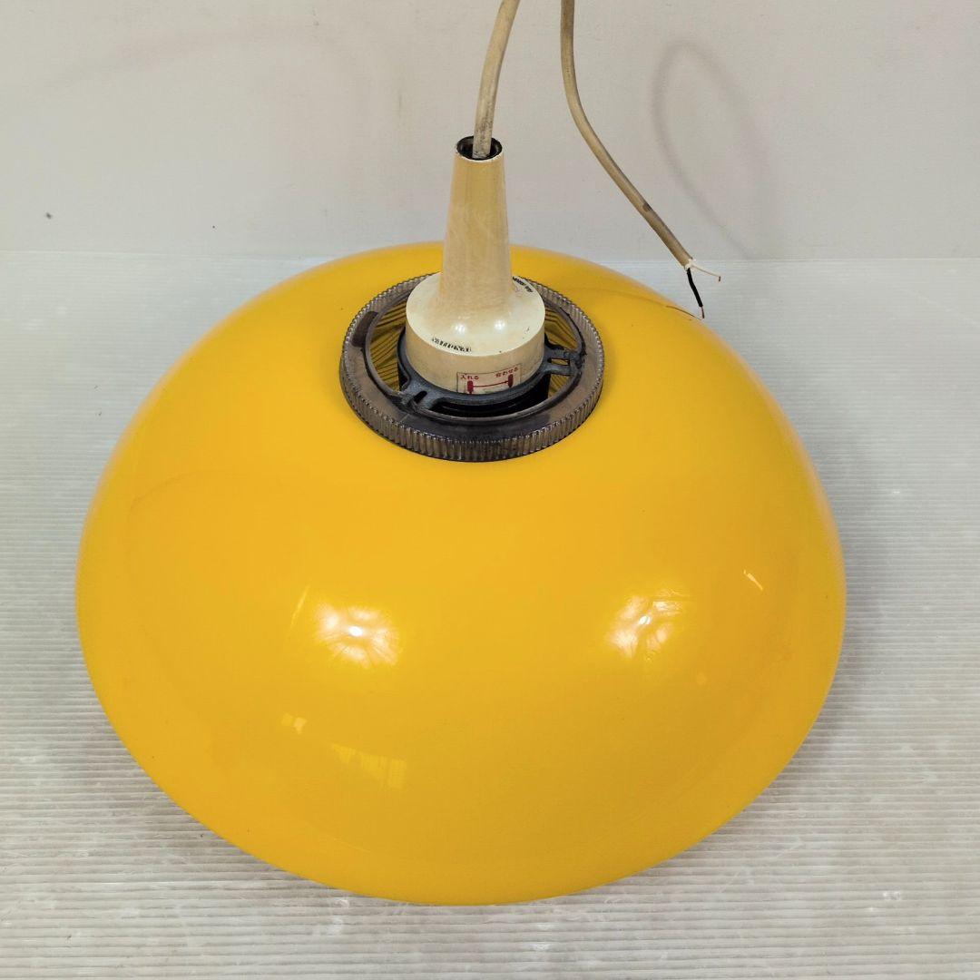 昭和レトロ　ナショナル　吊り下げ照明 イエローシェード