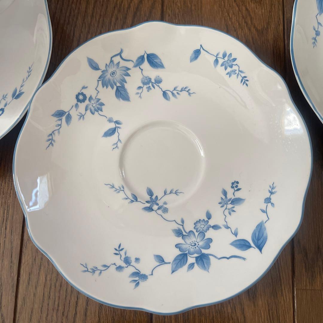 ノリタケ 青い花柄 ティーカップ・ソーサーセット 5客 - メルカリ