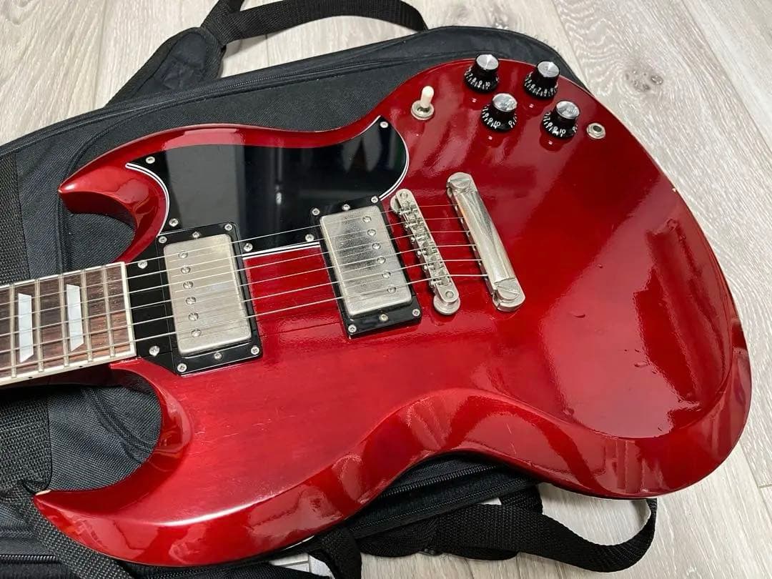 レッド SG エレキギター フジゲン