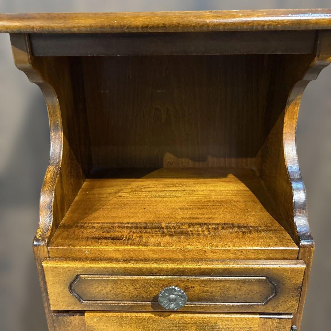 カリモク 電話台 花台　サイドテーブル