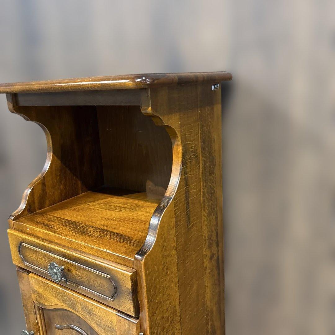 カリモク 電話台 花台　サイドテーブル