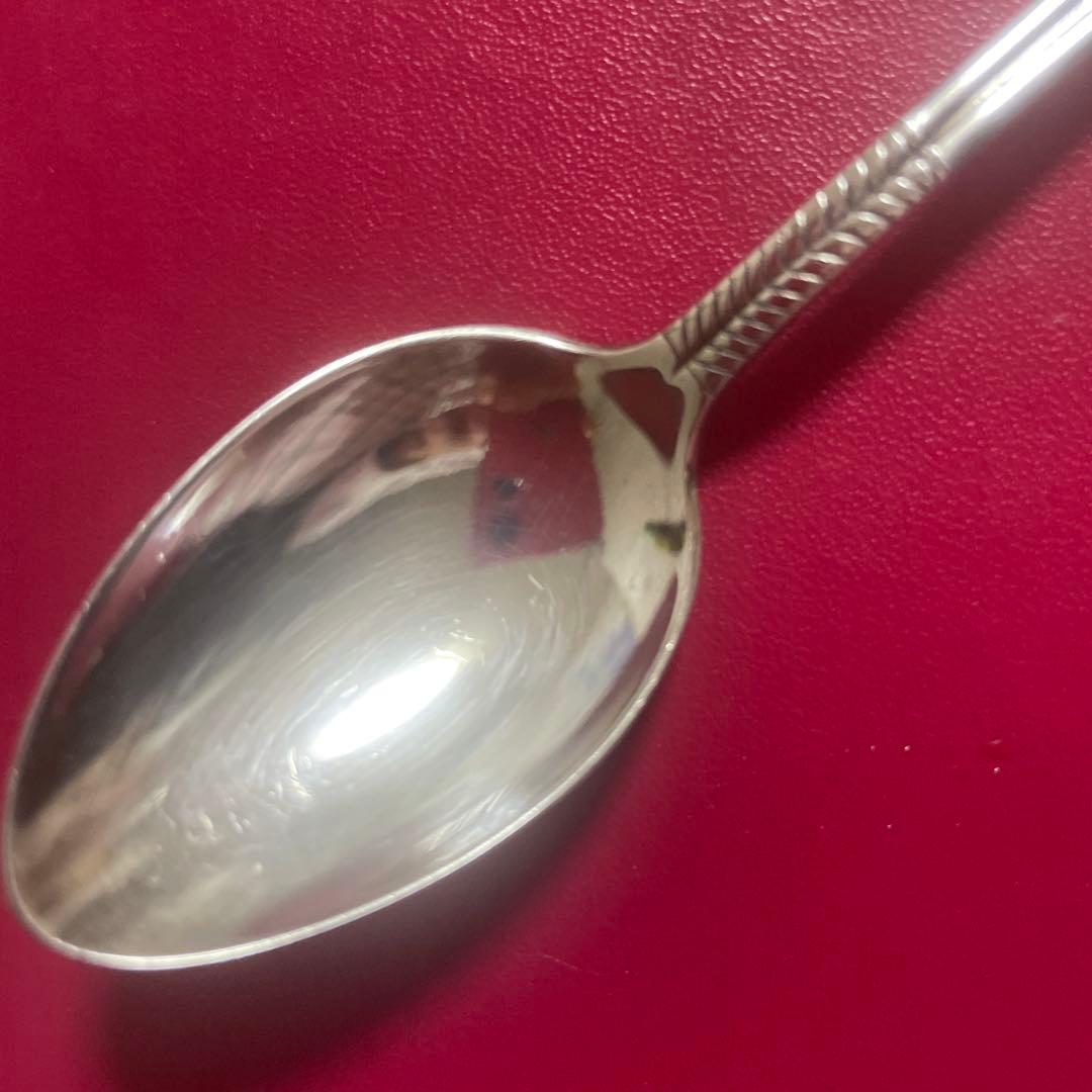 アンティークゴルフクラブデザイン スプーン純銀製３本