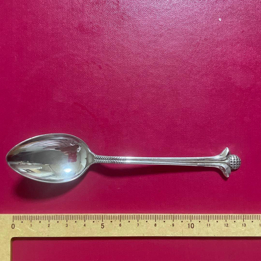 アンティークゴルフクラブデザイン スプーン純銀製３本