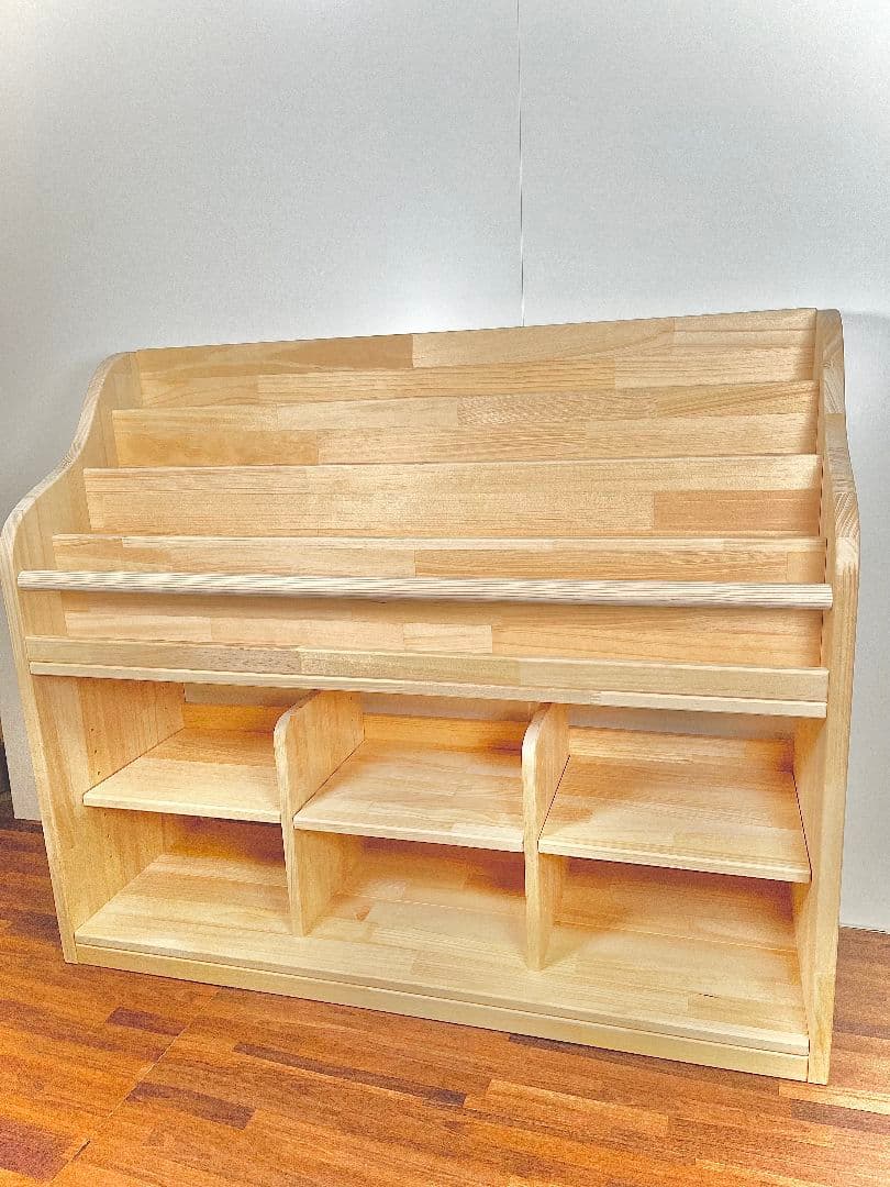 おぅ様　絵本棚、おもちゃ棚セット　120日発送