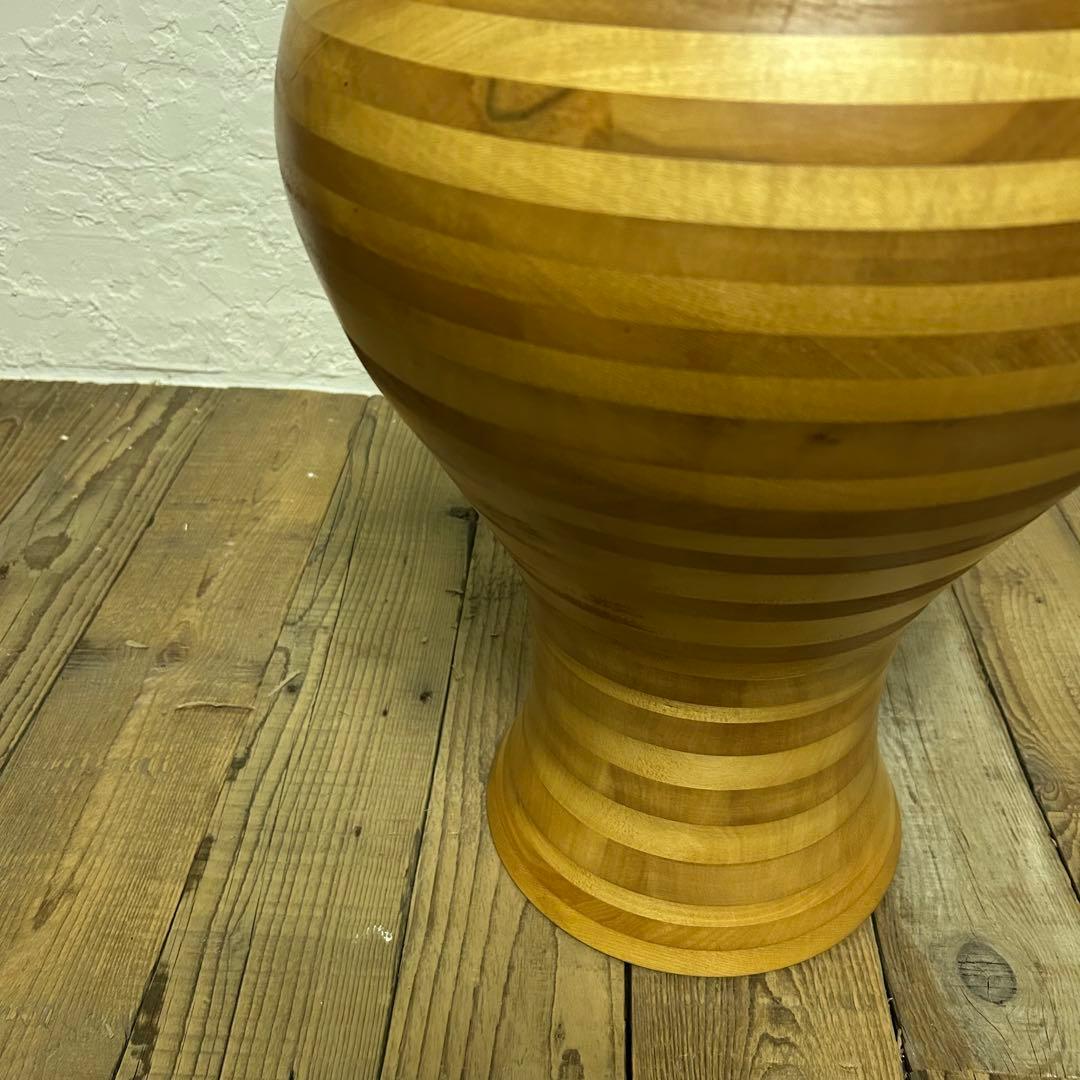 希少】寄木 ろくろ フラワーベース(大47cm) | 激安通販のイーサプライ