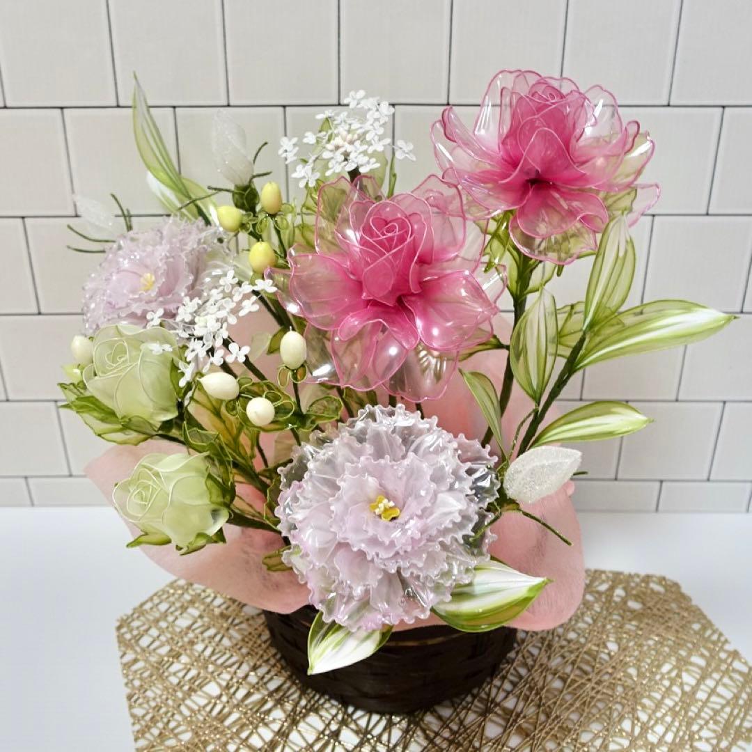 アメリカンフラワー（バラ、トルコキキョウ）ディップフラワー