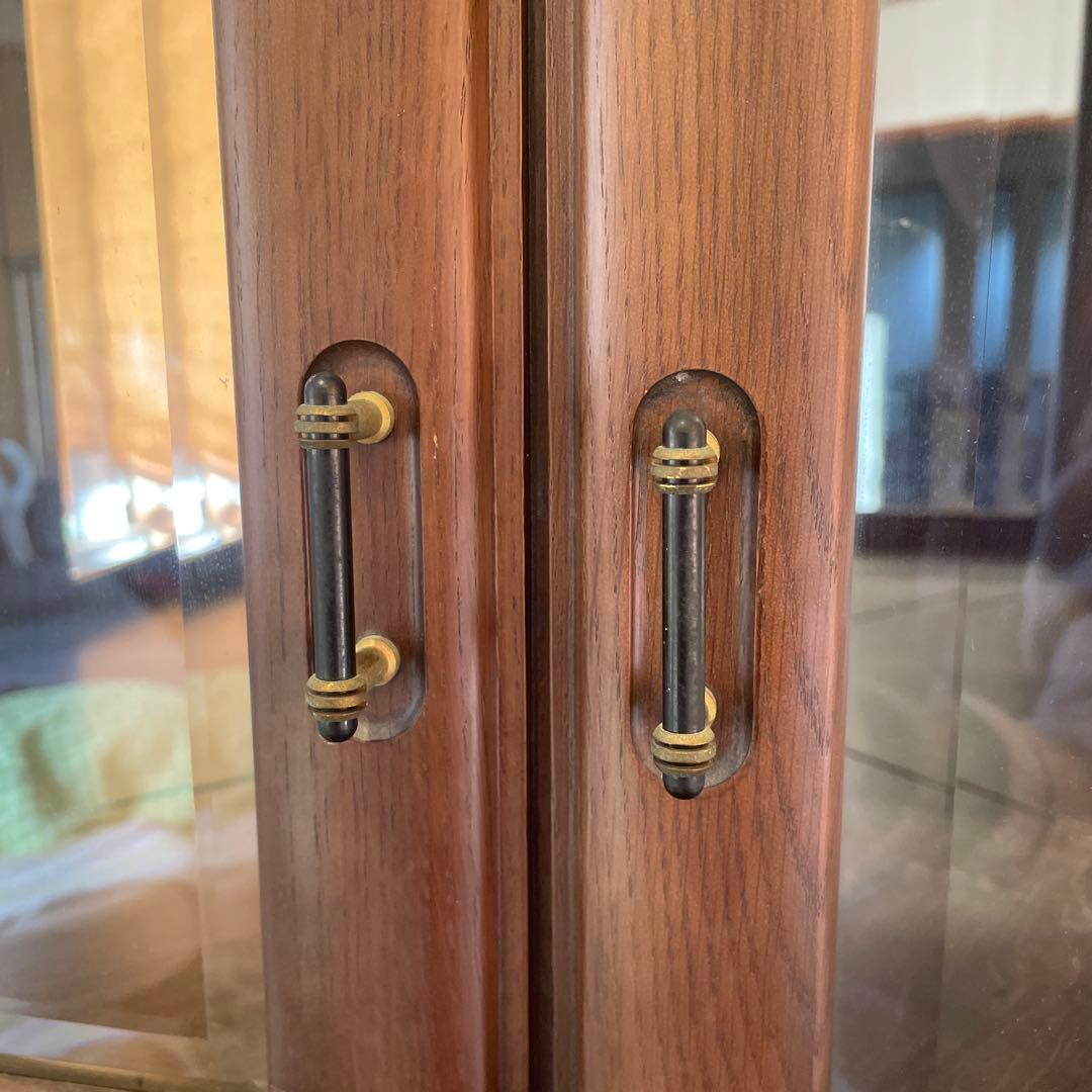 【カリモク KARIMOKU】コーナーキャビネット ガラスケース