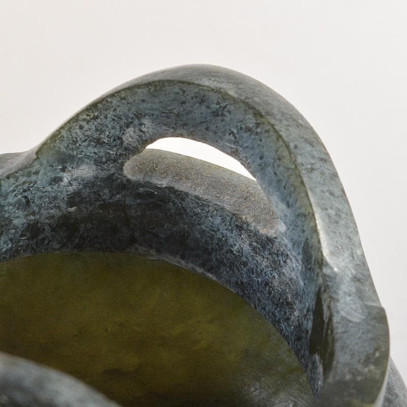 中国 玉石碧玉 三足沖耳爐 香炉 V R6135E - メルカリ