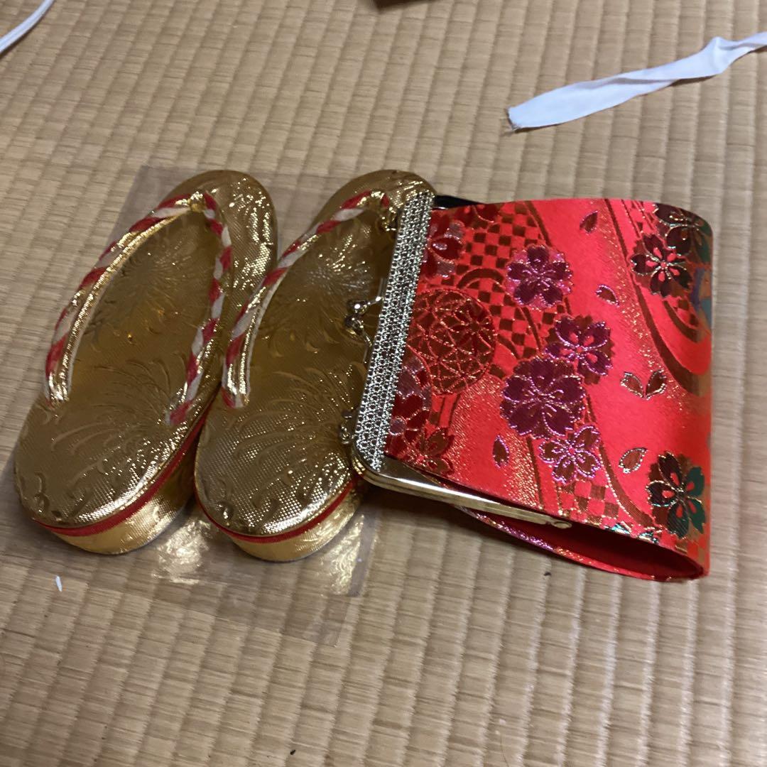 七五三小柄七里フルセット　帯幅14、5センチ　草履21センチ