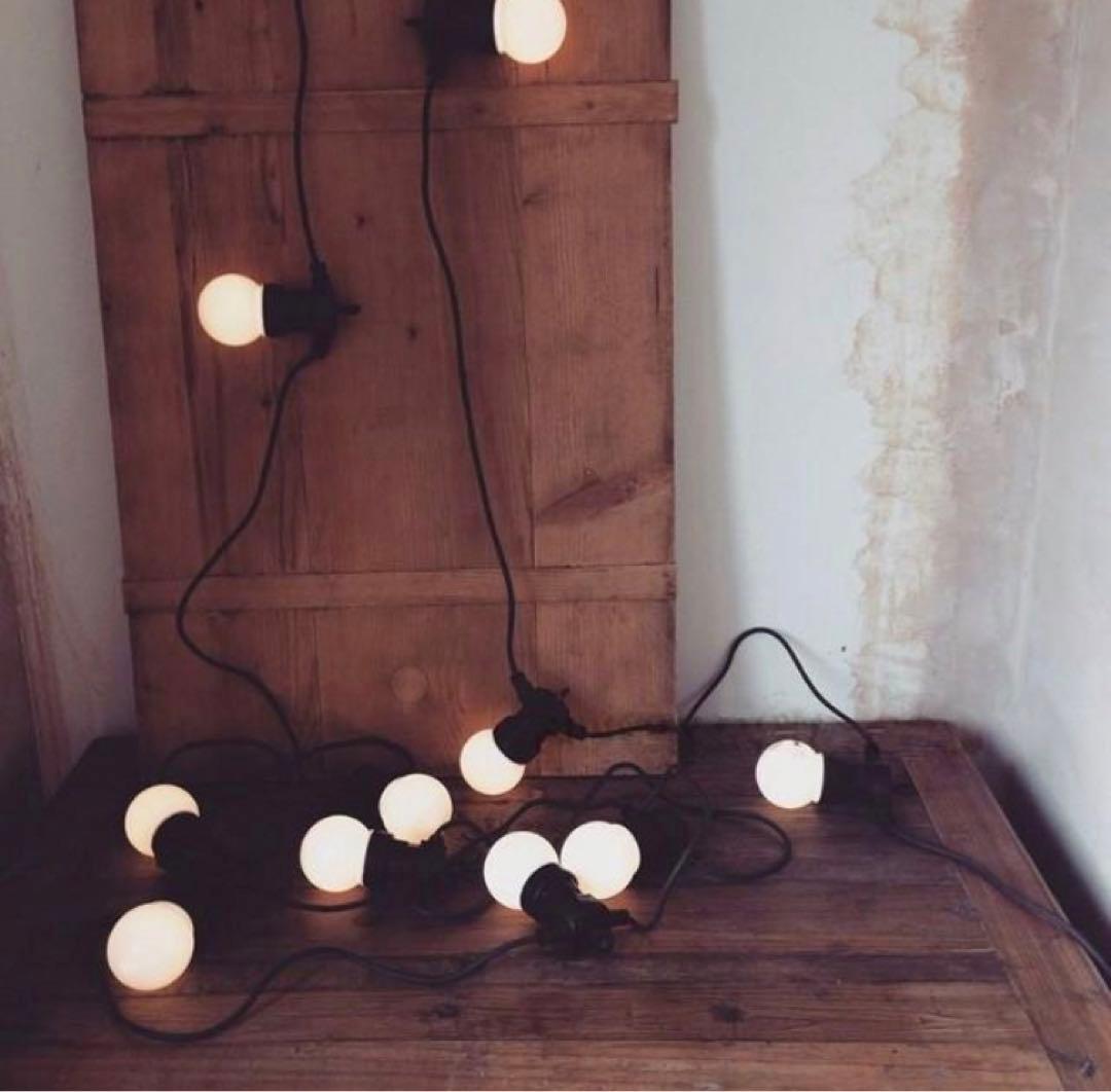 LEDストリングライト　 2セット売り 防水　ホワイトボール20灯 13m