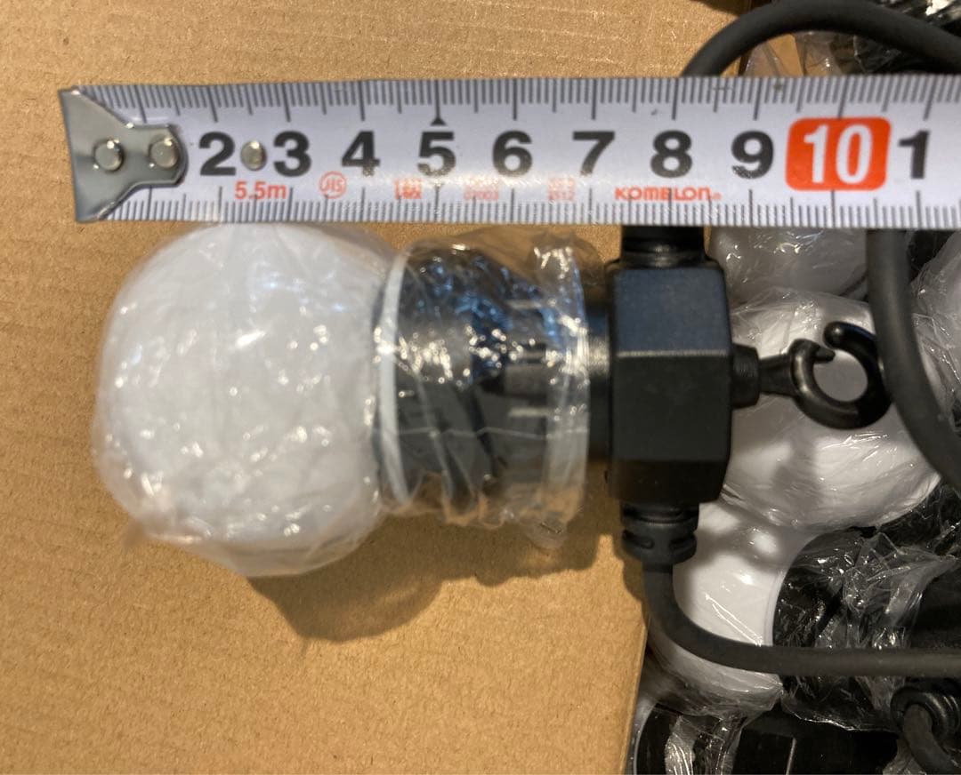 LEDストリングライト　 2セット売り 防水　ホワイトボール20灯 13m