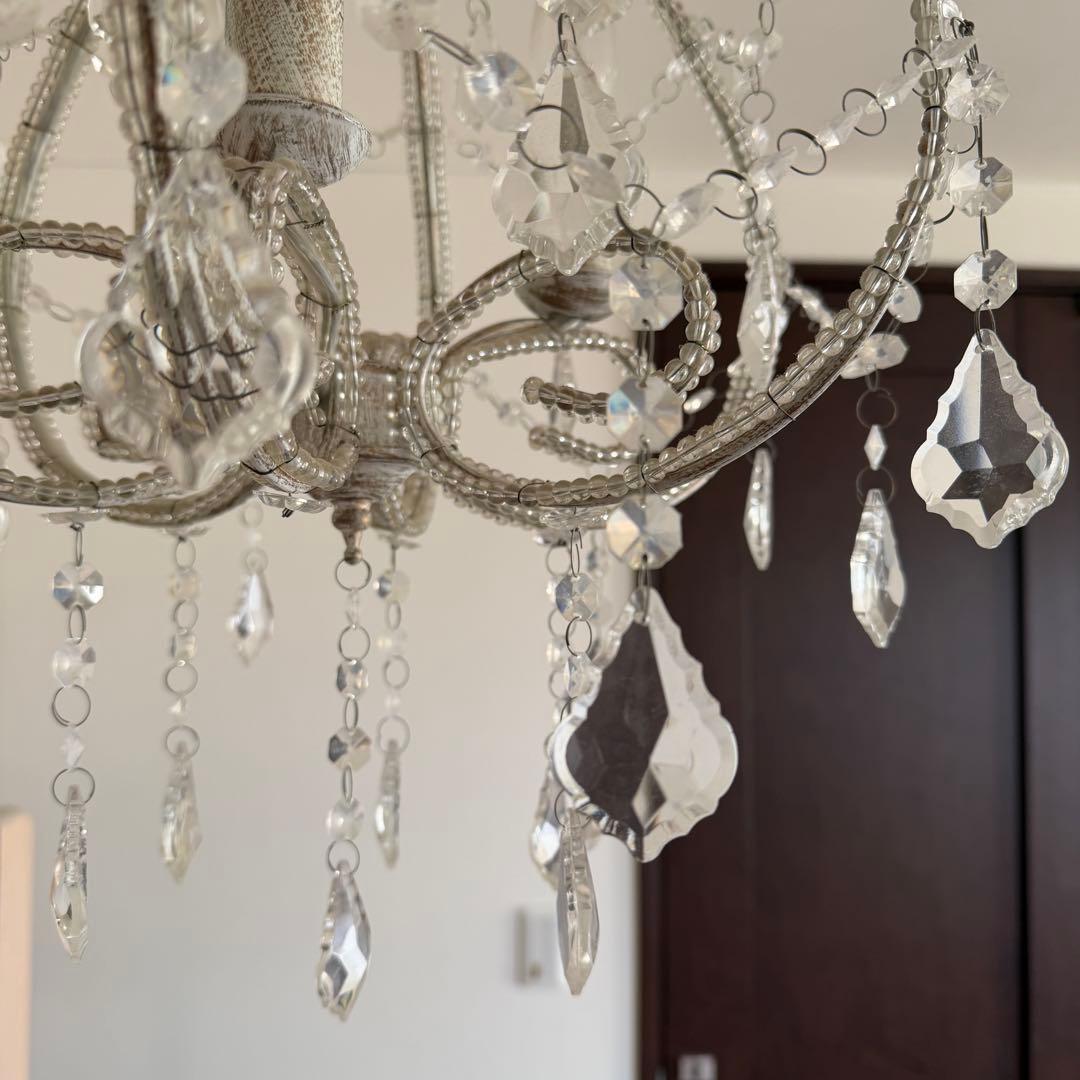 クリスタルシャンデリア 3灯 クラシック　アンティーク