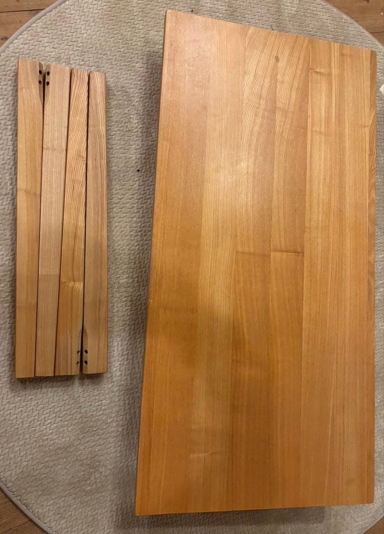 【直接お渡し】無印良品 タモ材 デスク キャビネットセット　勉強机　中古