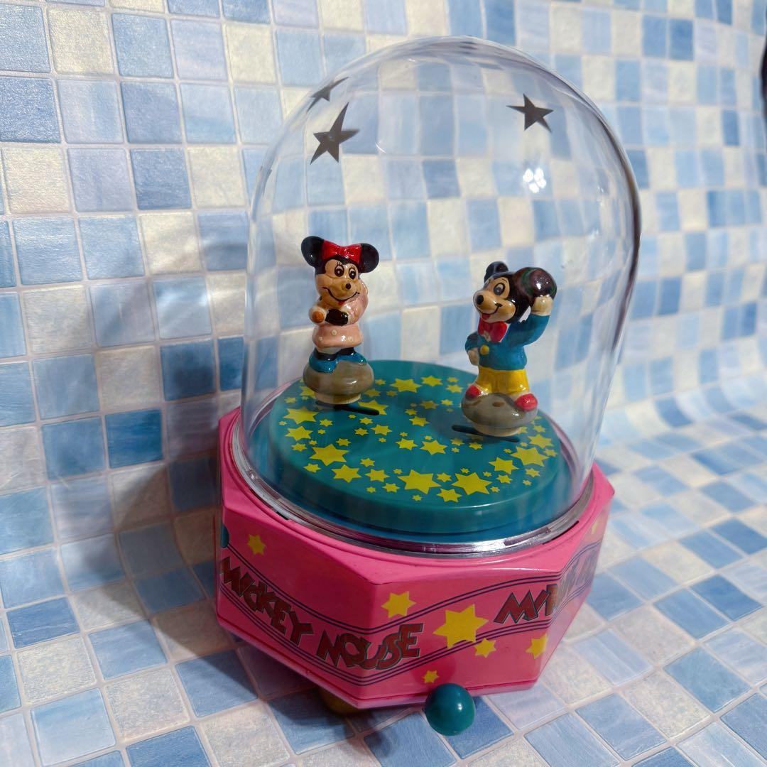 ディズニー　ミッキー・ミニーマウス　レトロ　アンティーク　オルゴール　激レア