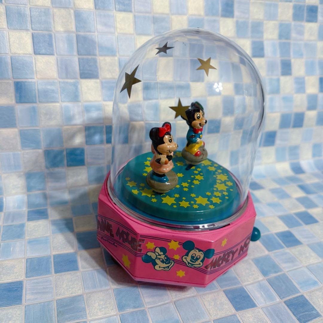 ディズニー　ミッキー・ミニーマウス　レトロ　アンティーク　オルゴール　激レア