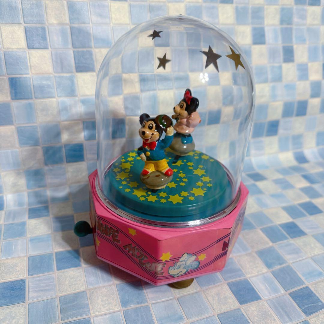 ディズニー　ミッキー・ミニーマウス　レトロ　アンティーク　オルゴール　激レア