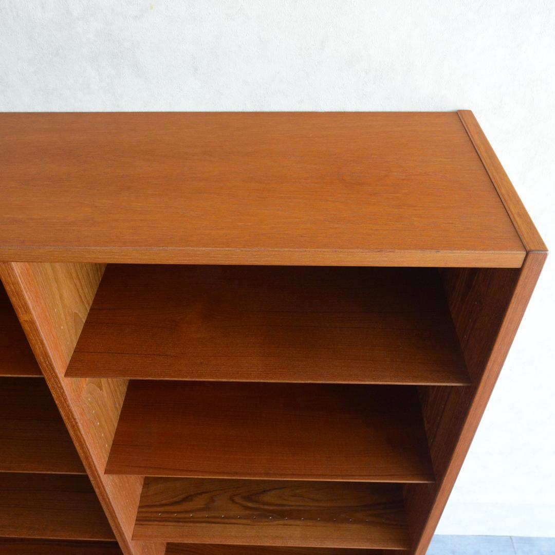 デンマーク 北欧ヴィンテージ チーク ブックシェルフ 北欧家具 ディスプレイ
