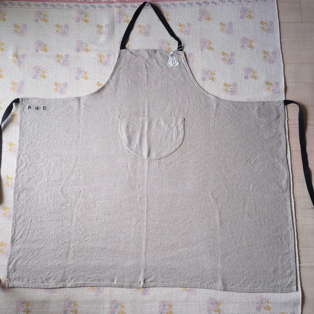 R&D.M.Co-/OLDMANS TAILOR キャンバスリネンエプロン
