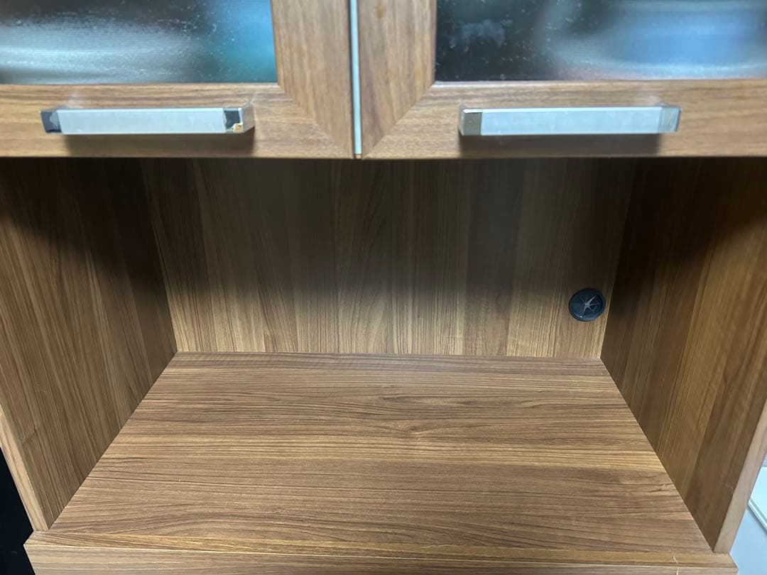 【美品】【完売品】【完成品】パモウナYC-S750R ウォールナット　食器棚