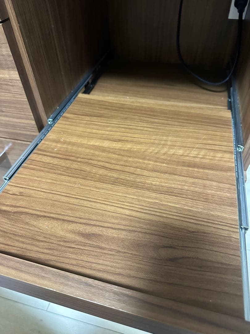 【美品】【完売品】【完成品】パモウナYC-S750R ウォールナット　食器棚