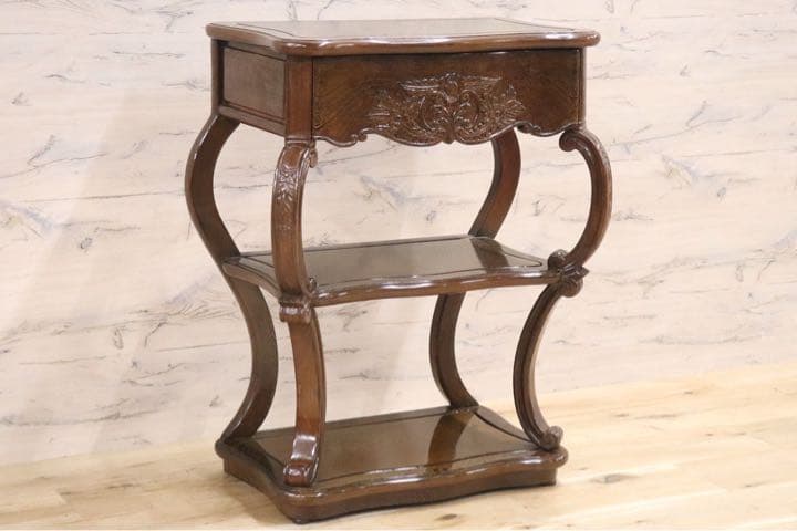 GMFK472○鉄刀木 タガヤサン コンソールテーブル 花台 飾り台 電話台