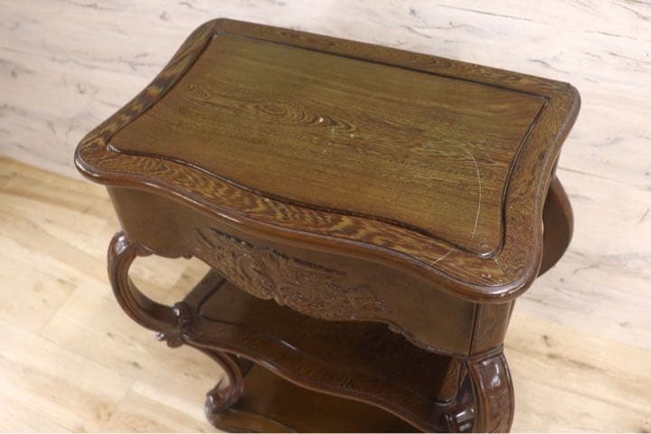 GMFK472○鉄刀木 タガヤサン コンソールテーブル 花台 飾り台 電話台