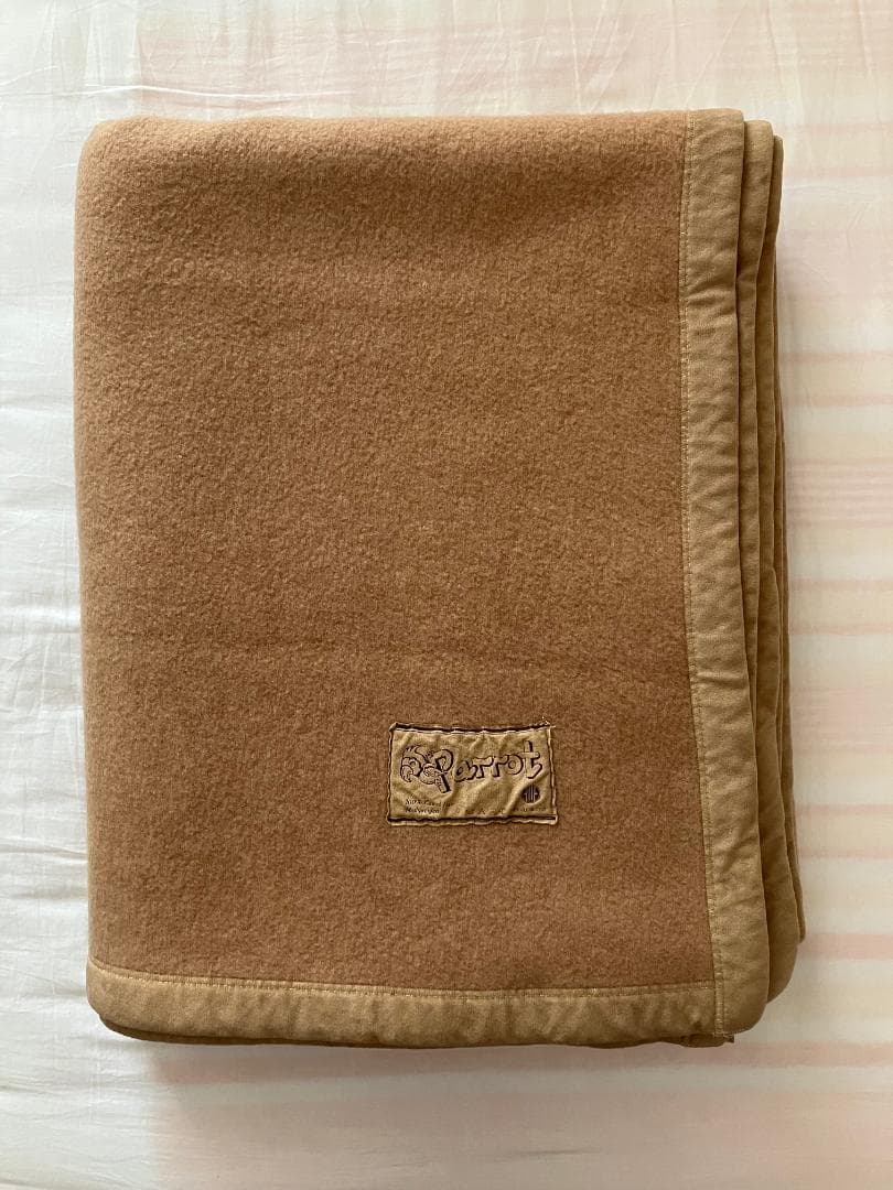 大判 キャメル100%毛布 190X240cm