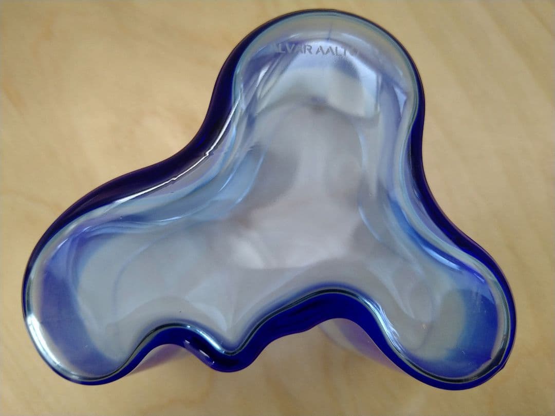 廃盤レア☆限定色☆イッタラiittala☆アアルトベース 95mm☆サファイア