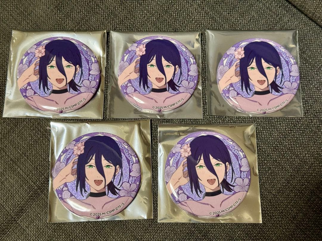 チェンソーマン プリンスホテル カフェ グリッター缶バッジ レゼ