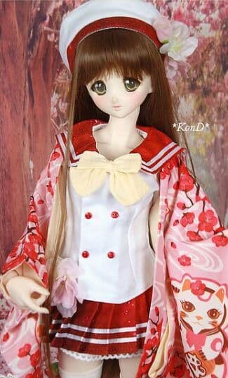 WR92　BJD　1/3　ドール 衣装　セーラー服　7点セット　ハンドメイド