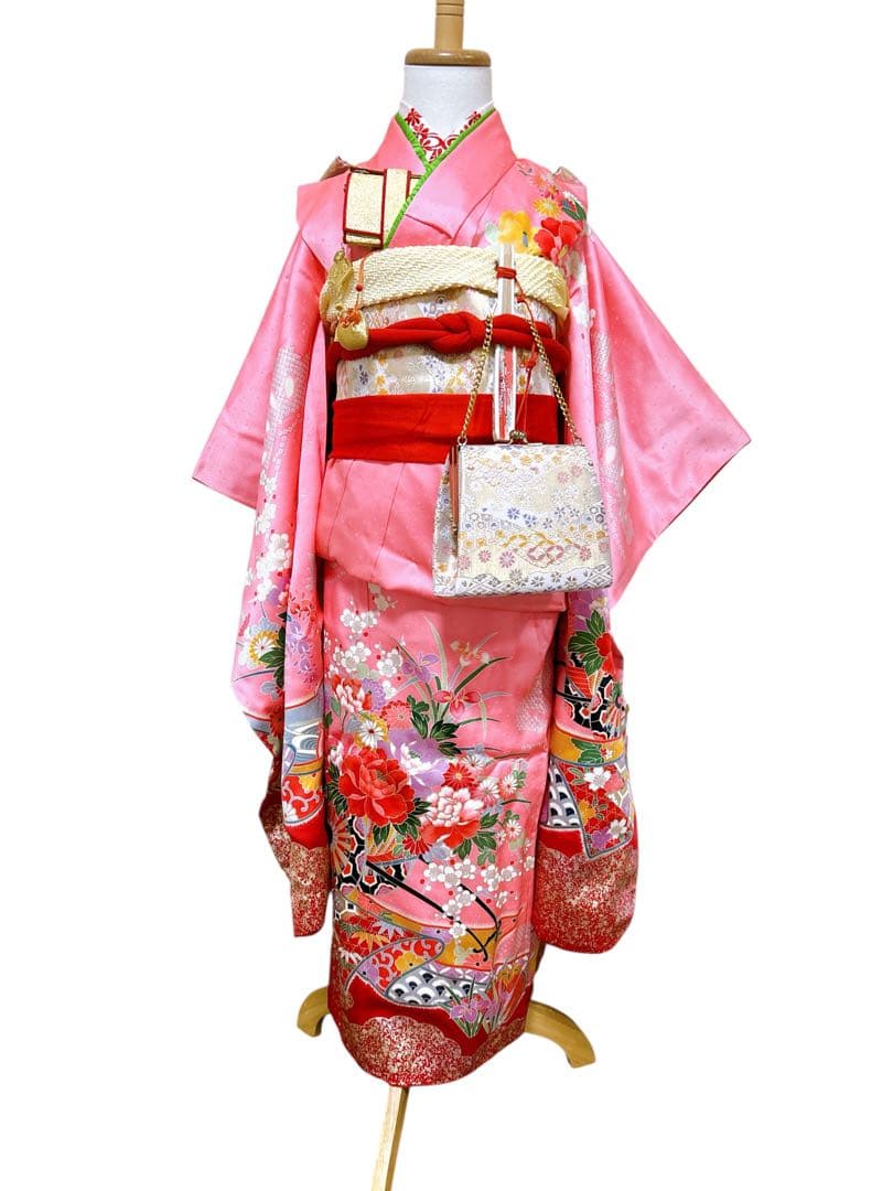 本格正絹♡七五三　7歳　フルセット　一式　ピンク