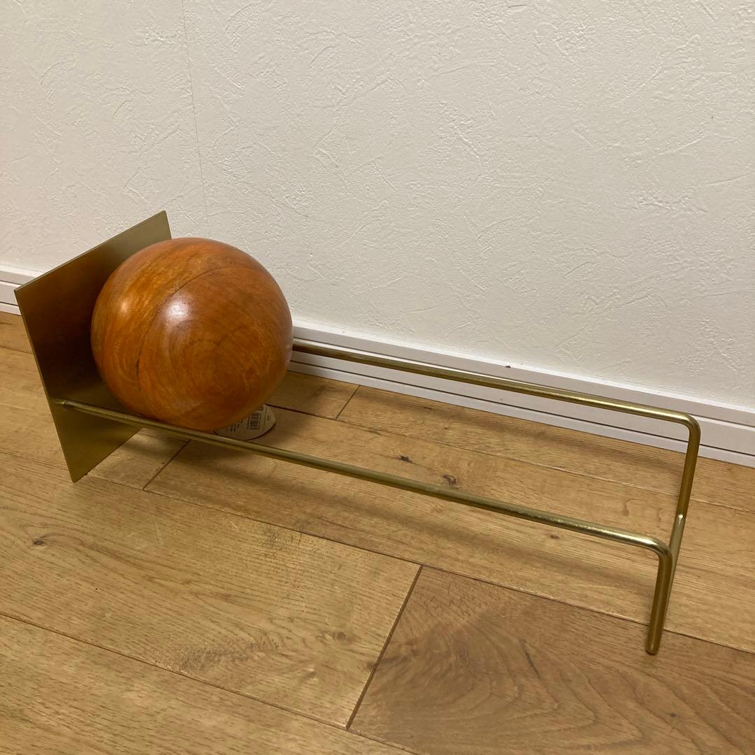 HERE by DETAIL スロープブックエンド　ゴールド