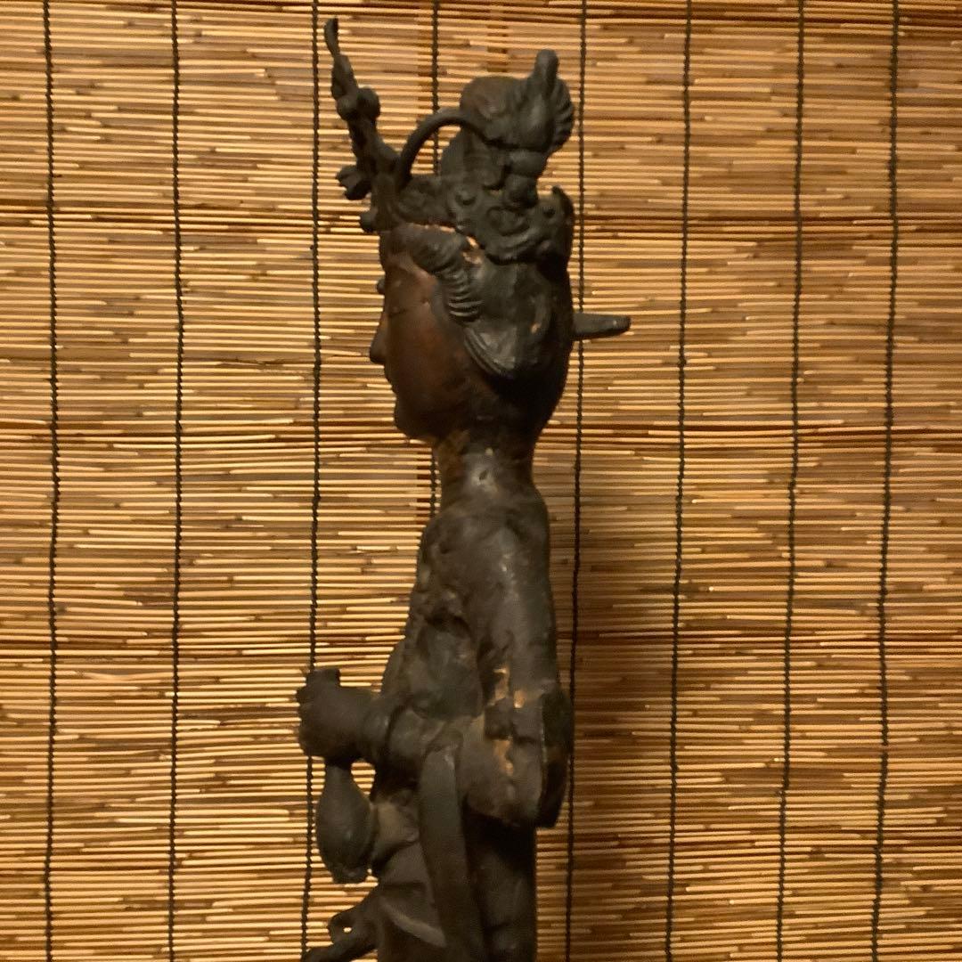 朝鮮・三国時代「百済・観世音菩像」高句麗・新羅・百済・天平・銅鉄・特大