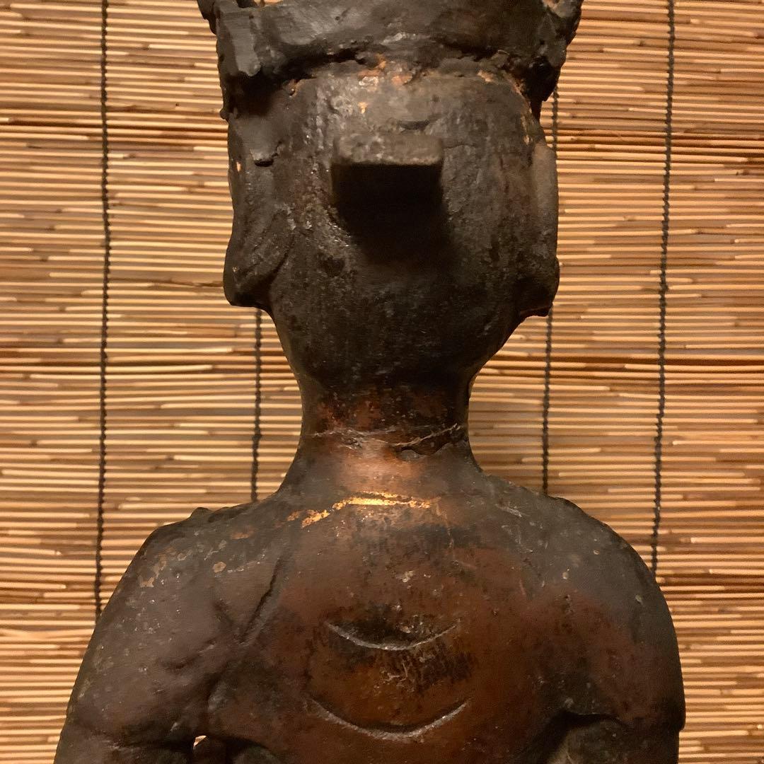 朝鮮・三国時代「百済・観世音菩像」高句麗・新羅・百済・天平・銅鉄・特大