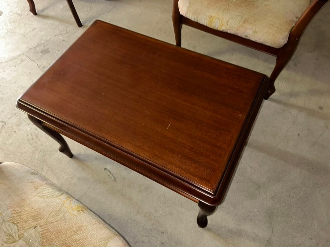 マルニ木工 80年代ビンテージ 小型テーブル、チェアーセット 引き取り