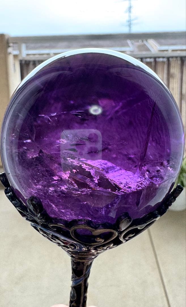 アメジスト スフィア 丸玉 大玉 70mm 最高品質 レア