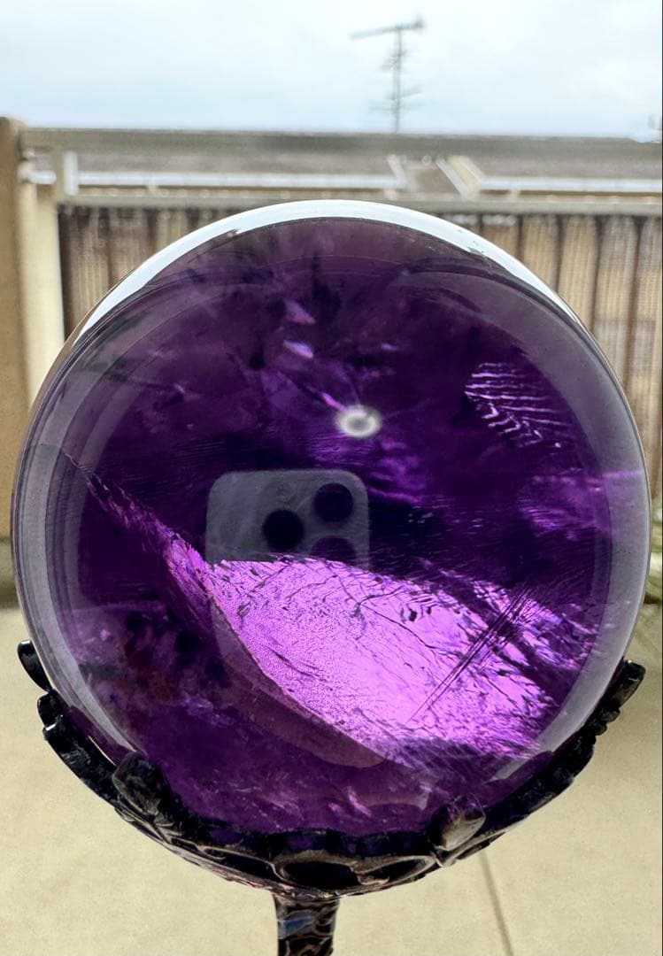 アメジスト スフィア 丸玉 大玉 70mm 最高品質 レア