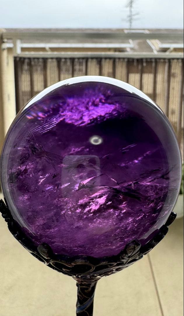 アメジスト スフィア 丸玉 大玉 70mm 最高品質 レア