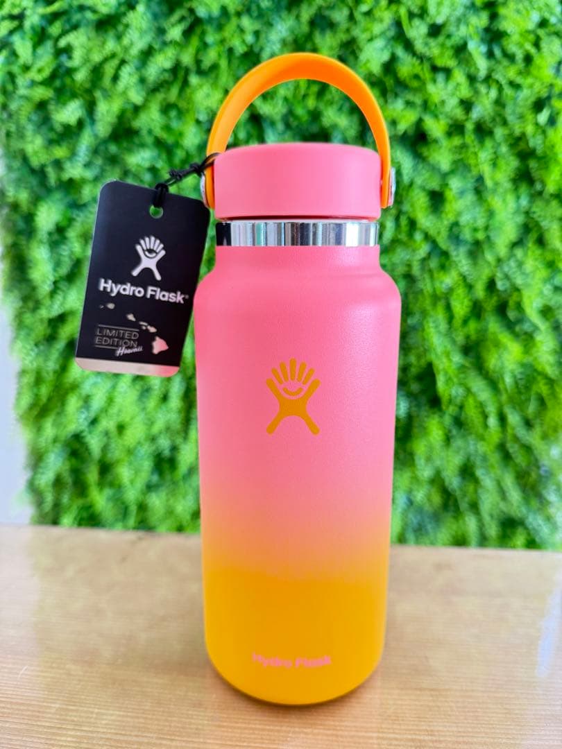 【ハワイ限定】Hydro Flask グラデーション水筒32oz オレンジピンク
