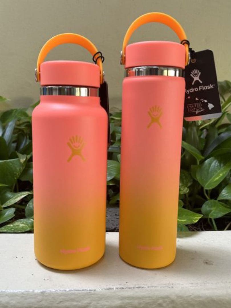 【ハワイ限定】Hydro Flask グラデーション水筒32oz オレンジピンク