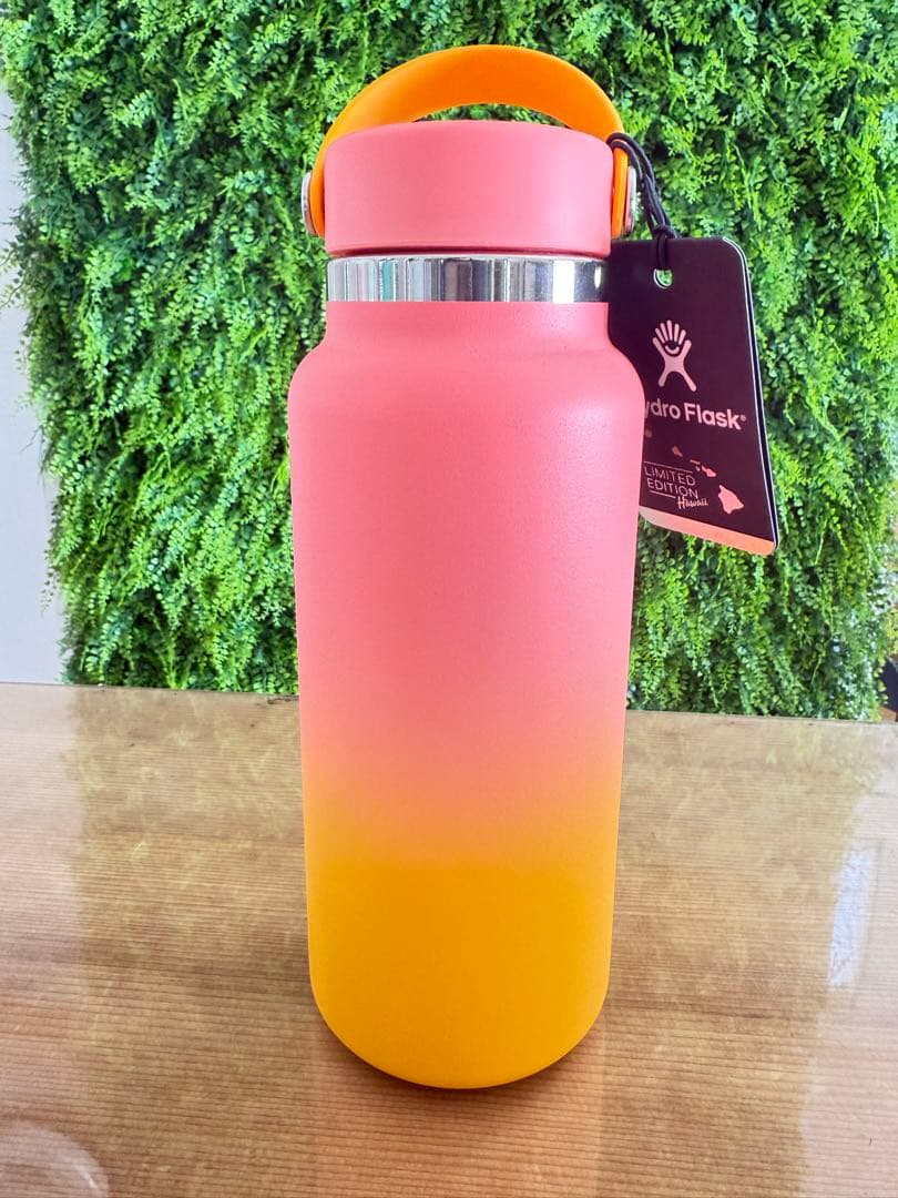 【ハワイ限定】Hydro Flask グラデーション水筒32oz オレンジピンク