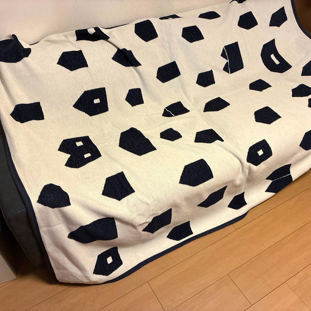 美品　ミナペルホネン　ブランケット