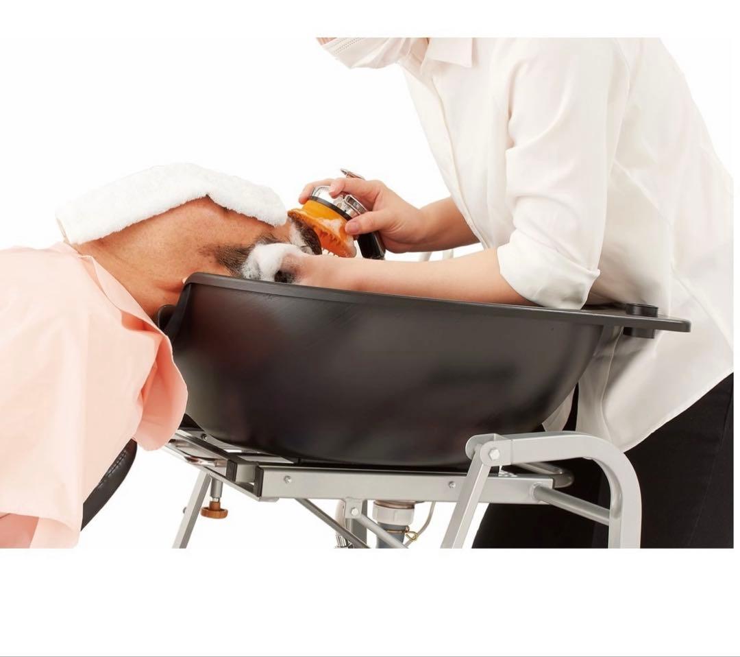 【未使用】移動式折りたたみシャンプー台 出張　理美容